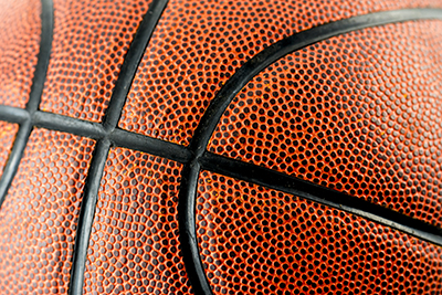 Photo of a basketball.